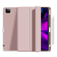 2020 New Design Soft TPU Back Cover For iPad Pro 12.9 2020 With Pencil Holder On The Right