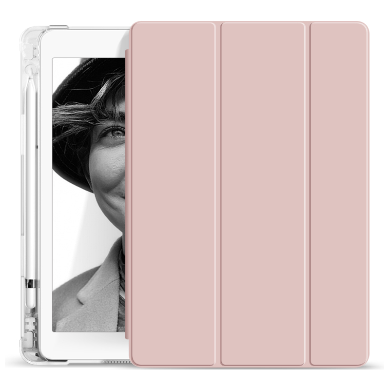 Soft TPU Transparent Tablet Case For iPad 10.5 With Pencil Holder