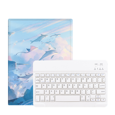 Wireless Keyboard Pencil Holder Folio Cover for Printed Heavy Duty for iPad Pro 12.9 2020