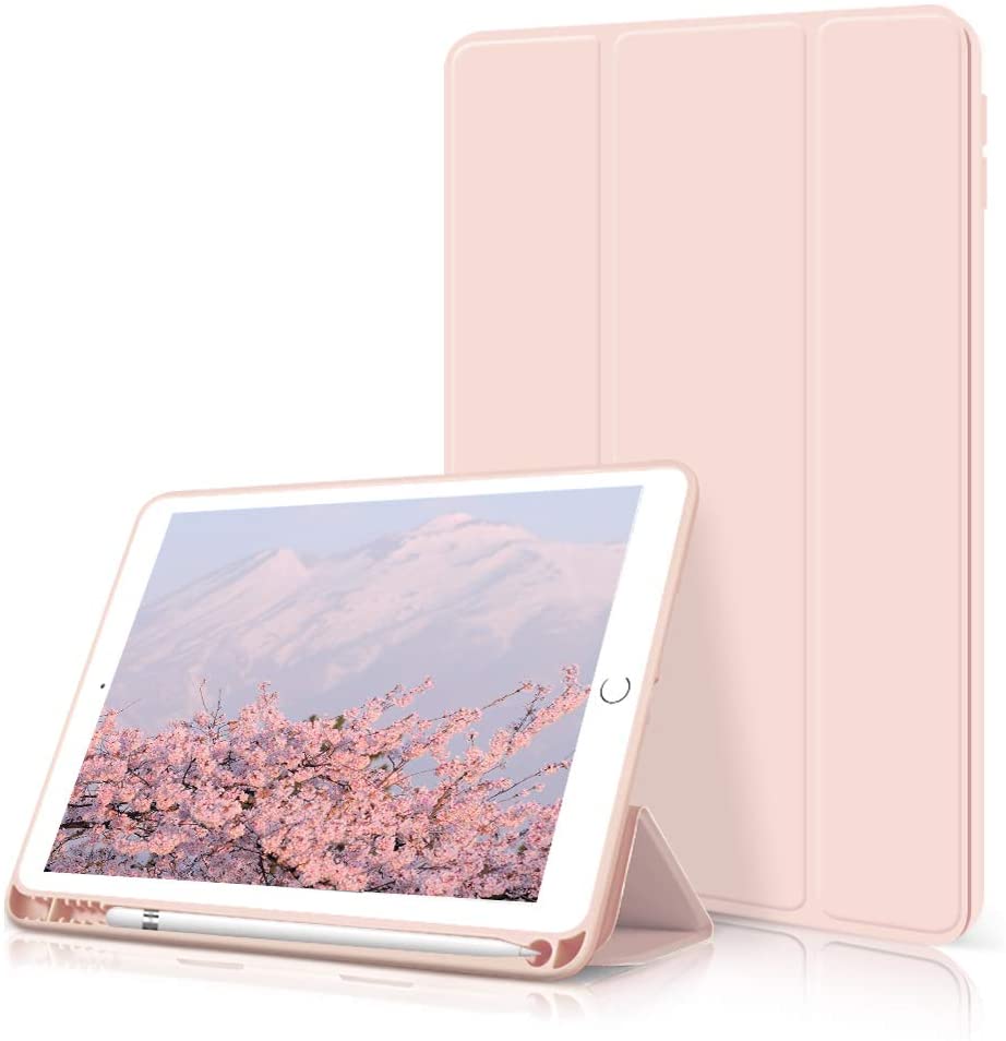 Tablet PC Back Cover Shockproof Durable TPU Rugged Pencil Holder Kickstand Case For iPad 7th 8th 9th Generation